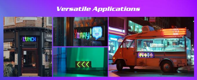 Programmeerbaar LED-bord, 15'x4' vooraf gemaakte animaties en aanpasbare tekst Led Car Sign, Bluetooth APP Control Scrolling LED-bord, Custom,Graffiti Flexible Led Matrix Panel voor Car Store Hotel Holiday 2