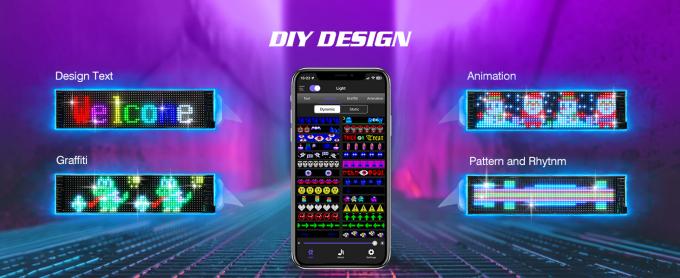 Programmeerbaar LED-bord, 15'x4' vooraf gemaakte animaties en aanpasbare tekst Led Car Sign, Bluetooth APP Control Scrolling LED-bord, Custom,Graffiti Flexible Led Matrix Panel voor Car Store Hotel Holiday 3