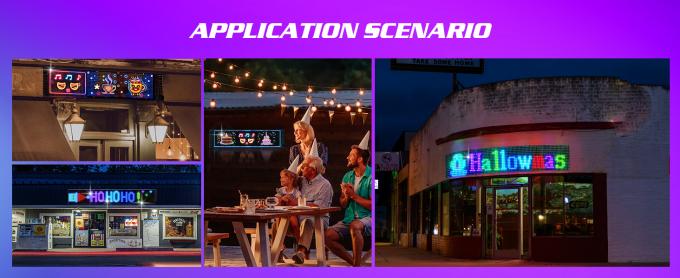 Programmeerbaar LED-bord, 15'x4' vooraf gemaakte animaties en aanpasbare tekst Led Car Sign, Bluetooth APP Control Scrolling LED-bord, Custom,Graffiti Flexible Led Matrix Panel voor Car Store Hotel Holiday 5