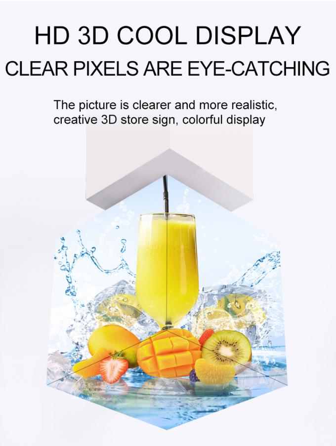 Cube LED Display P2.5 P3 P4mm Op maat gemaakt Retail Store Advertising Cube LED Screen 0