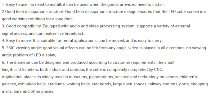 P2.5 P3 P3.91 P4.81 LED Cube Logo Display Creatief LED Display Screen voor binnen- en buitenreclame 0