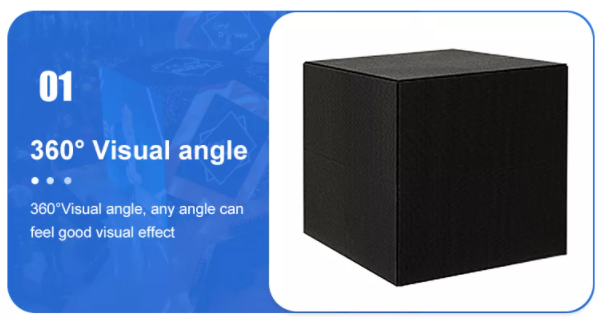 P2.5 P3 P3.91 P4.81 LED Cube Logo Display Creatief LED Display Screen voor binnen- en buitenreclame 3