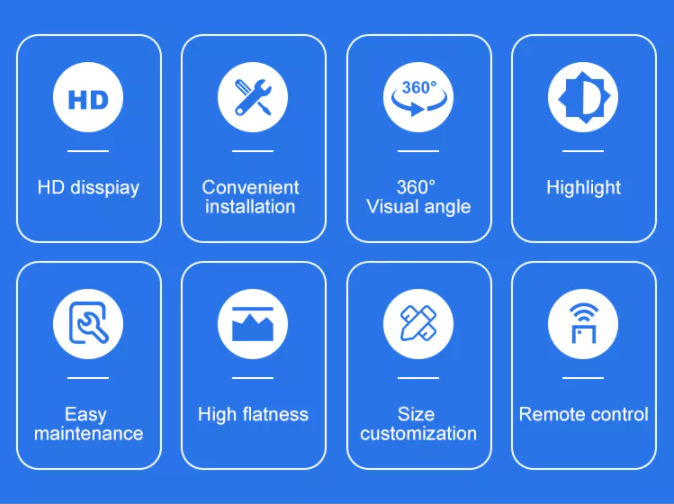 P2.5 P3 P3.91 P4.81 LED Cube Logo Display Creatief LED Display Screen voor binnen- en buitenreclame 2