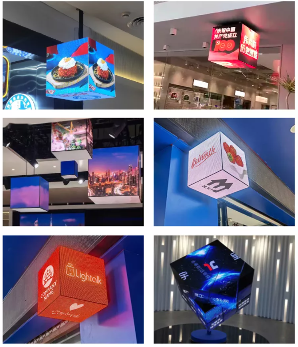 P2.5 P3 P3.91 P4.81 LED Cube Logo Display Creatief LED Display Screen voor binnen- en buitenreclame 8
