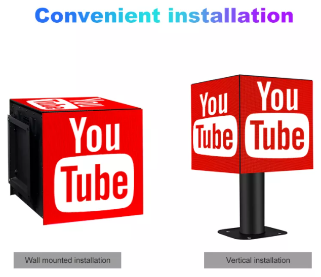 P2.5 P3 P3.91 P4.81 LED Cube Logo Display Creatief LED Display Screen voor binnen- en buitenreclame 7