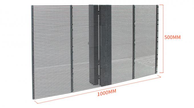 3.91-7.82mm Pixel Pitch Transparante LED-scherm met 75% transparantie voor 5-100m kijkafstand 0