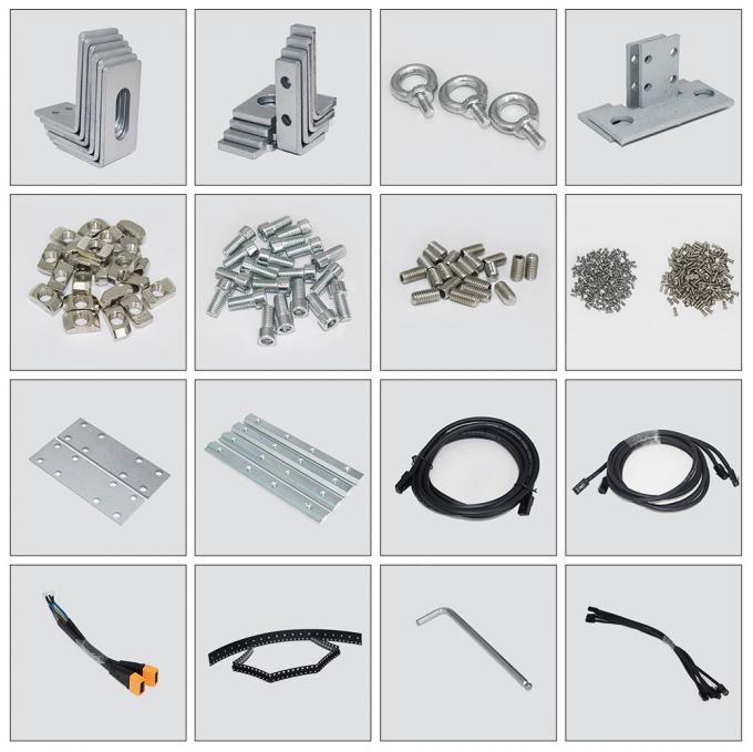 3.91-7.82mm Pixel Pitch Transparante LED-scherm met 75% transparantie voor 5-100m kijkafstand 1