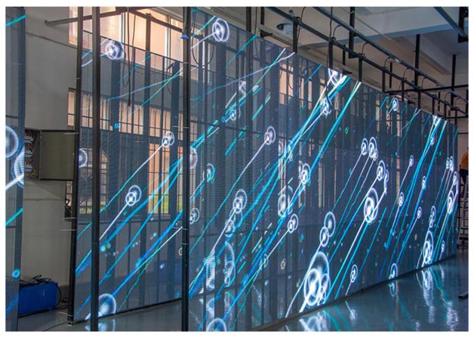3.91-7.82mm Pixel Pitch Transparante LED-scherm met 75% transparantie voor 5-100m kijkafstand 4
