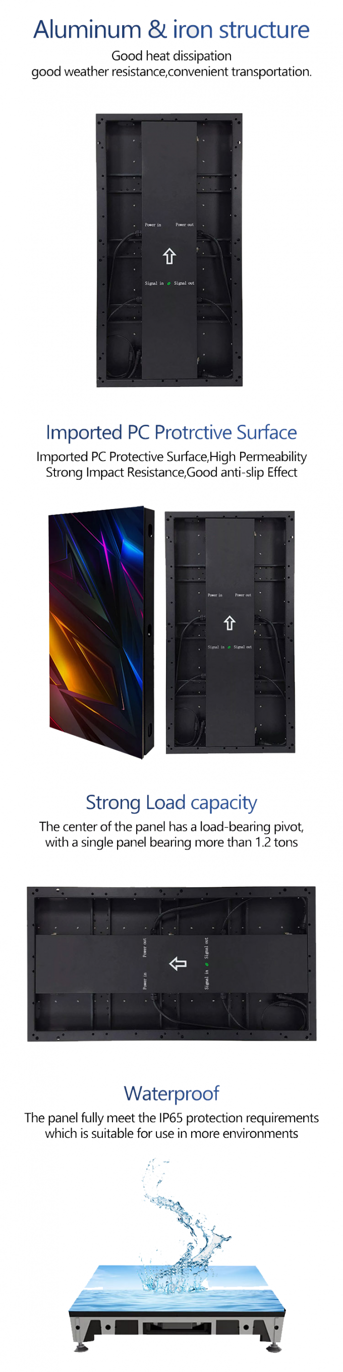 Led Dance Floor Display Huur Tile Panel 500*1000 High Refresh Led Stage Wedding Screen Wall P2.9 Interactief Led Display 2