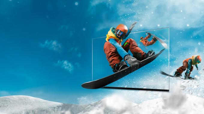 Transparante P3.91 Holografisch Led-scherm Volkleurig Led-scherm Holografisch Onzichtbaar Onzichtbaar Led-scherm 4