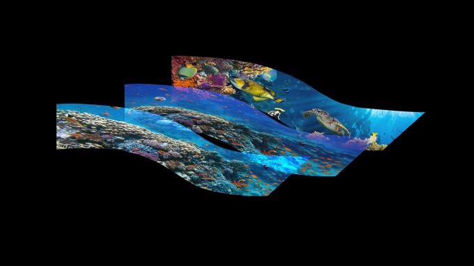 Transparante P3.91 Holografisch Led-scherm Volkleurig Led-scherm Holografisch Onzichtbaar Onzichtbaar Led-scherm 6