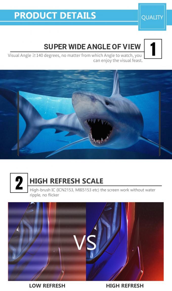 P1.5 P2.5 P4 Led Zacht Scherm Indoor Outdoor Led Gebogen Zacht Verticaal Flexibel Reclame Scherm 0