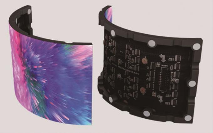 P1.5 P2.5 P4 Led Zacht Scherm Indoor Outdoor Led Gebogen Zacht Verticaal Flexibel Reclame Scherm 1