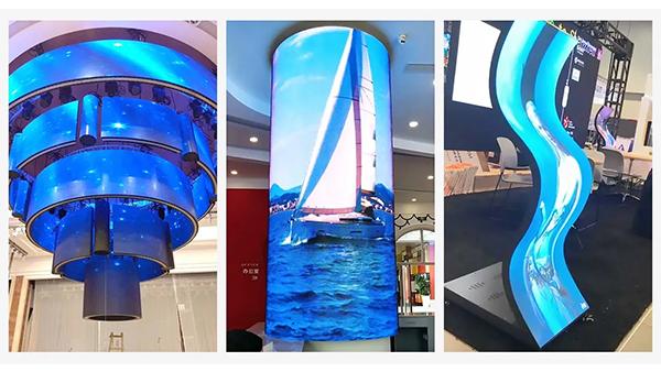 Aanpasbaar zacht led scherm tv-scherm P3 Indoor Flexible Led Panel Sexy Screen Prijs 5