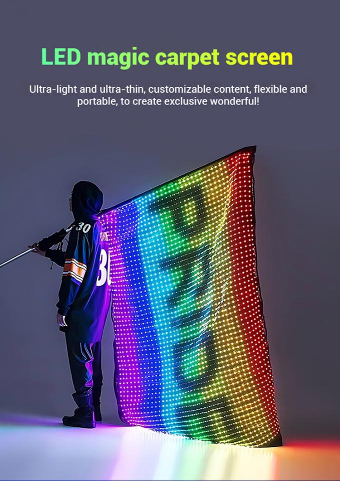 Vliegende LED-display met Drone Magic Carpet Scherm LED-filmscherm Oplaadbaar voor Buitenreclame Aangepast 0